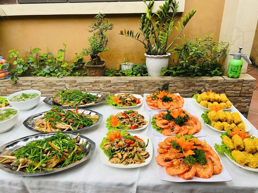 Đặt cỗ chung cư ở Vĩnh Hưng